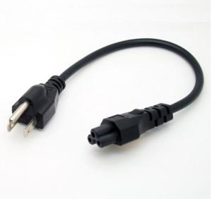 Wholesale 1ft Short Power adapter cord for USA Canada Nema 5-15P/C5 short cable from china suppliers