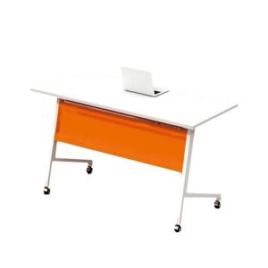 Wholesale Orange Folding Training Table Office Multi Person Metal Leg from china suppliers