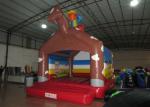 Simple inflatable horseman bouncer house 0.55mm PVC inflatable horse jump house