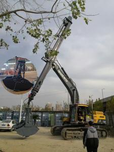 Wholesale Strong Reinforcement Clamshell Excavator Bucket 28-30ton For Three-Section Telescopic Arm from china suppliers