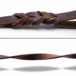 Luxury Handmade Dog Leather Leashes Easy Control Braided Style Comfortable Hand