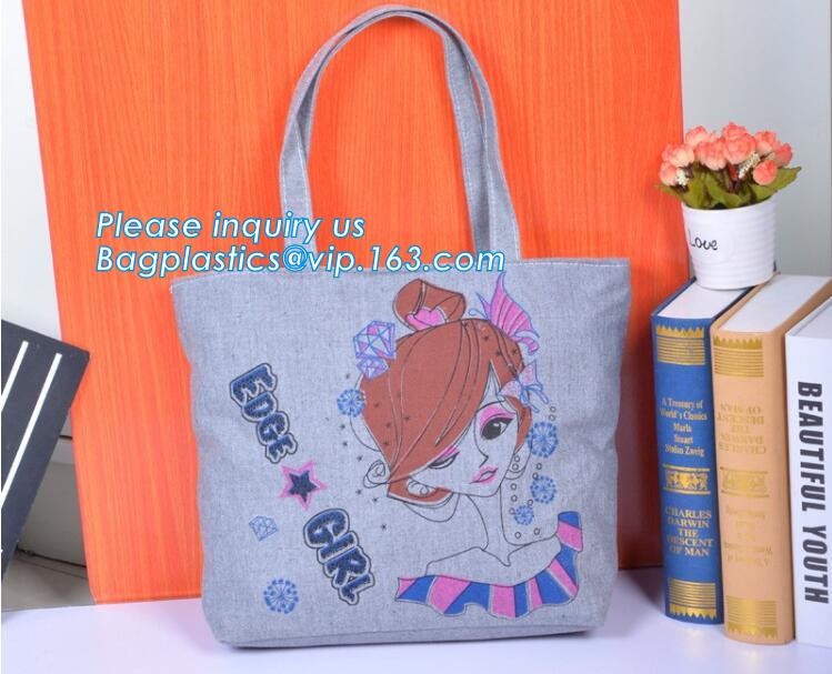 customized professional wholesale tote bag cotton canvas bags,Colorful pattern heat transfer printing custom canvas bag