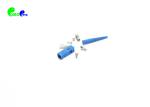 SC UPC Simplex 2.0mm Blue Fiber Optic Connectors Meet UL94-V0 Flammability