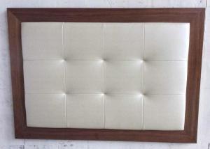Wholesale Wood frame fabric upholstery button tufted king size headboard of hotel bedroom furniture from china suppliers