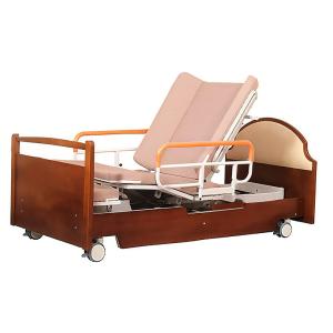 Wholesale Multifunctional Electric Rotary Nursing Beds Solid Wood Metal Material Elderly Care Beds from china suppliers