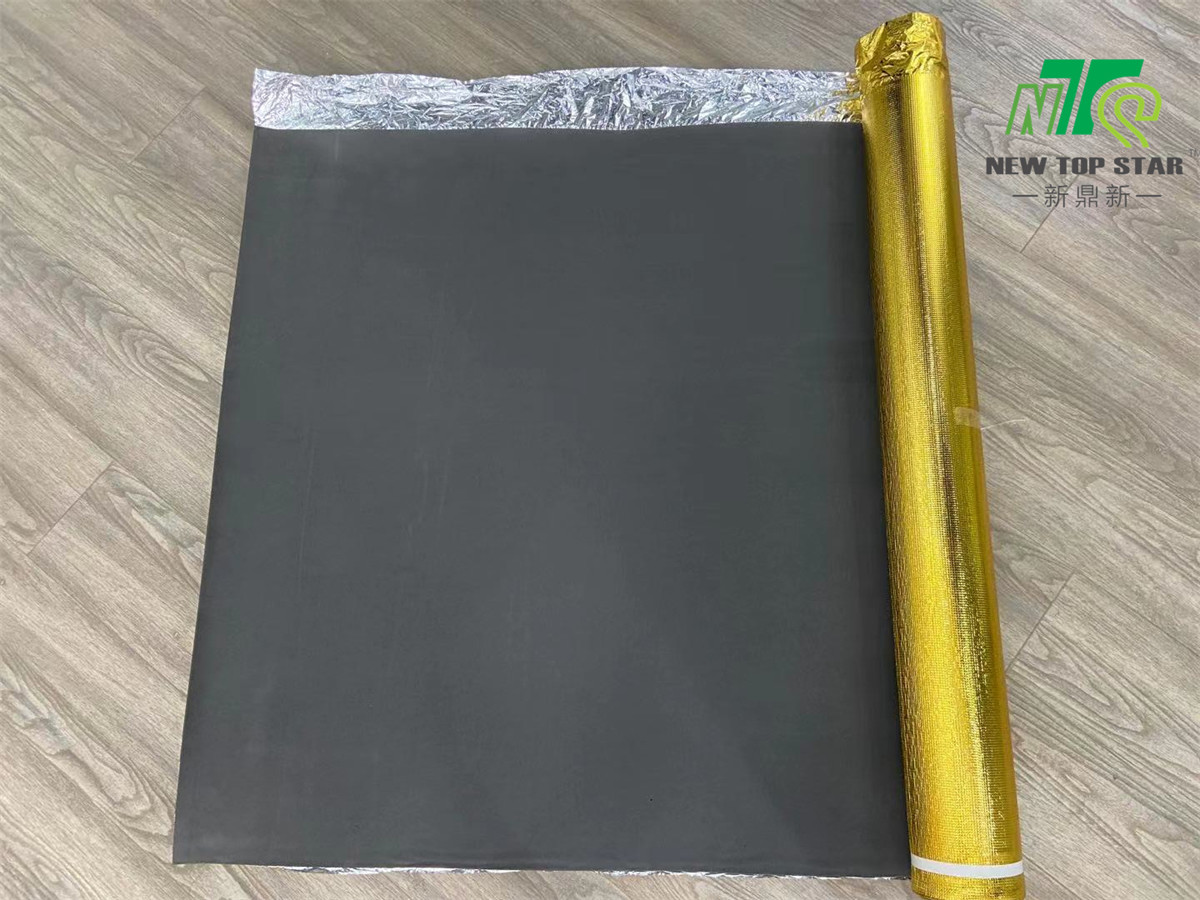110kg/m3 EVA Acoustic Floor Underlayment 200sqft/roll With Golden Film Coating