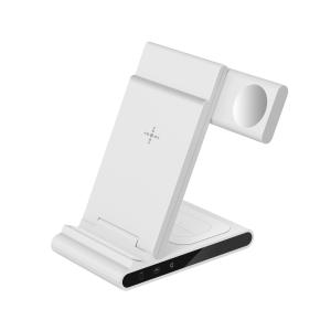 Wholesale X1 3W Travel Wireless Charger 3 In One Charging Station 75% Charging Efficiency CE from china suppliers