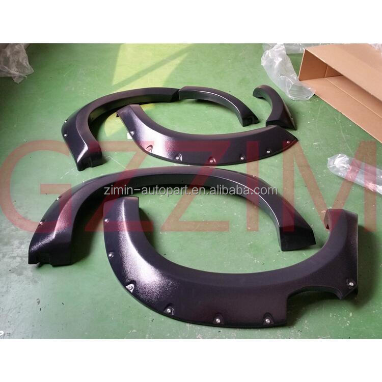 ABS Plastic Black Wheel Arch Fender Flares For DMAX 2012-2015