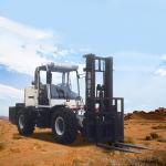 Customized Off Road Forklift 42KW 3500kg Construction Fork Lift