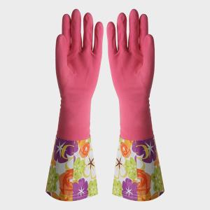 Wholesale Lady Extra Long Sleeve Rubber Gloves Water Resistant For Daily Life from china suppliers
