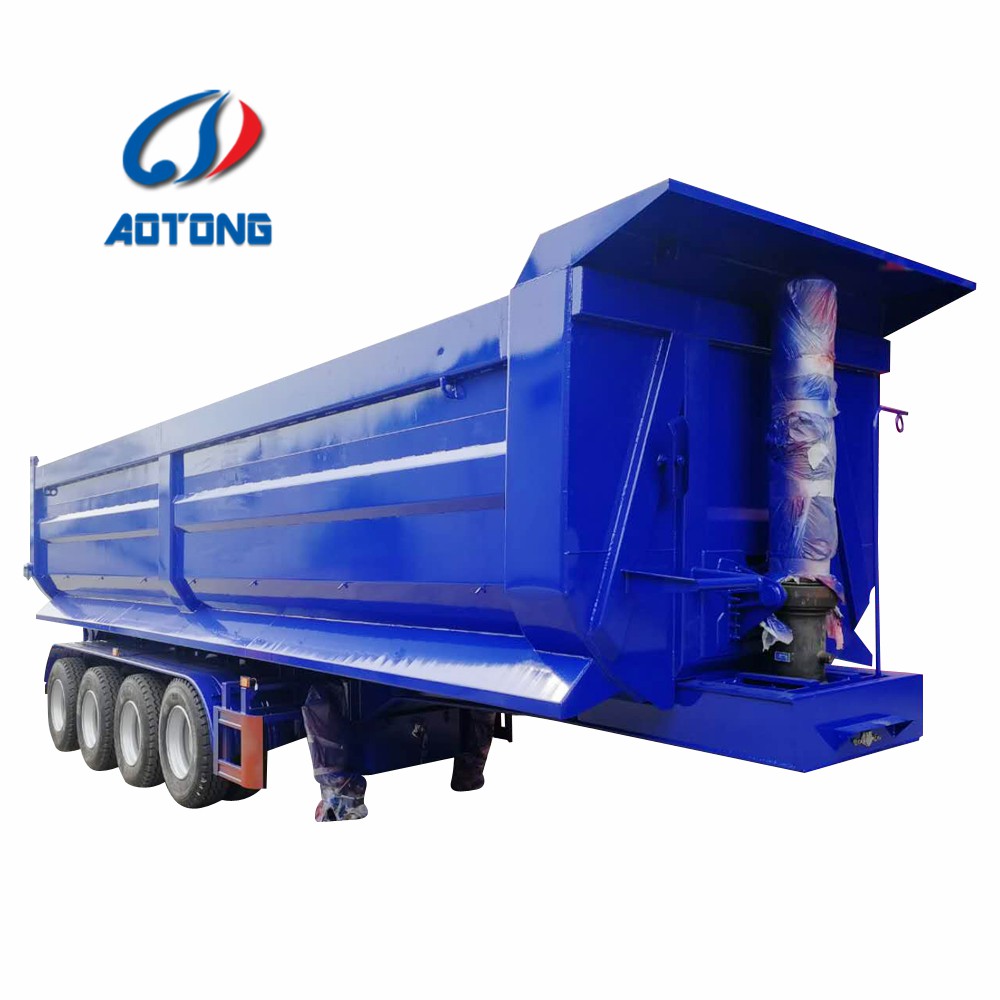 40 Tons 40 Cubic Meter Container Tipper Truck Semi Trailer Featuring 10 Leaf Spring