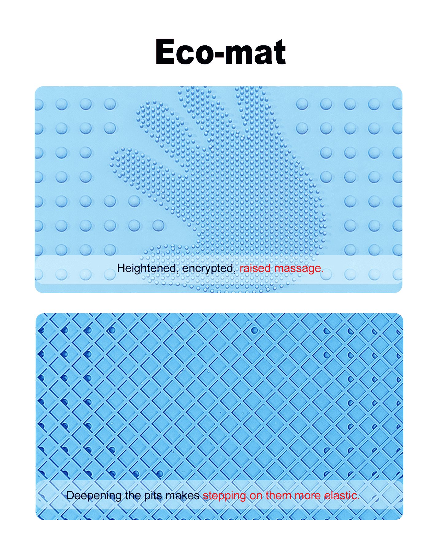 Customized Color Non Slip Quiet Sensory Massage Crawling Mat Serving as Home Daily Baby Pad and Other Household Sundries