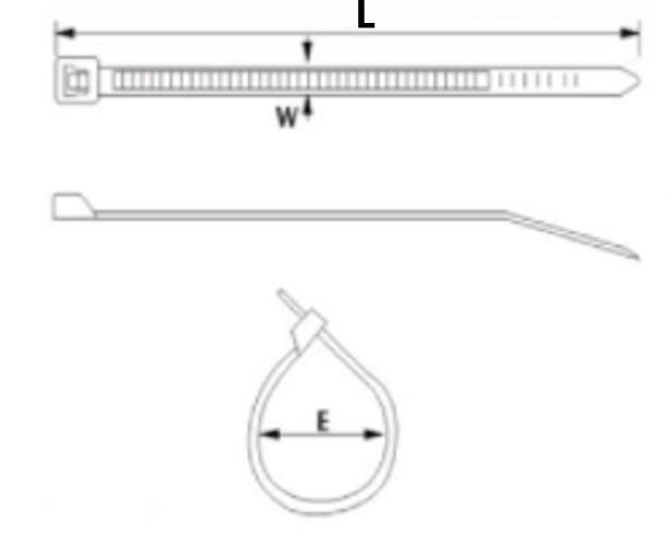 18Lb 120lb Bulk Plastic Nylon Cable Tie Wholesale