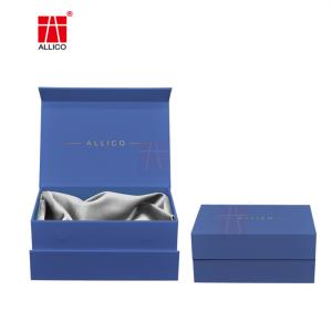 Wholesale Blue Gift Boxes With Magnetic Lids Foldable Present Packaging Boxes from china suppliers