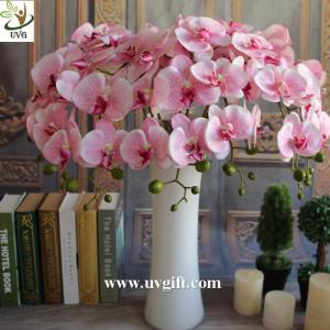 Wholesale UVG Colorful artificial flower wholesale with plastic orchid for wedding table decoration from china suppliers