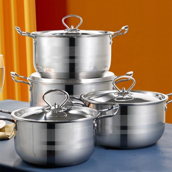 Kitchen Sets Accessories Stainless Steel Cookware Non Stick Cooking Ware