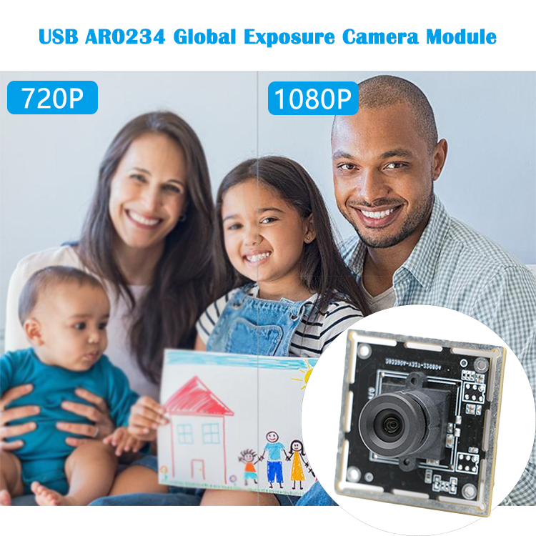 Zero Distortion USB Camera Module 1080p AR0234 For Industrial Inspection