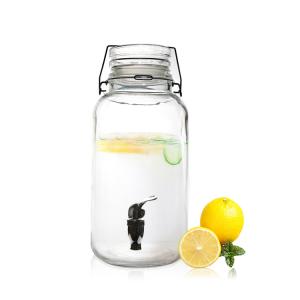 Wholesale Multifuntional Classic Glass Juice Dispenser Round Lead Free For Hotel from china suppliers