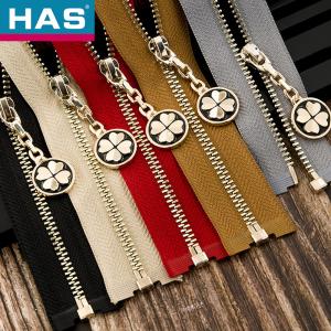 Wholesale Grey Metal Teeth Zippers Customized Luxury Zippers For Handbags from china suppliers