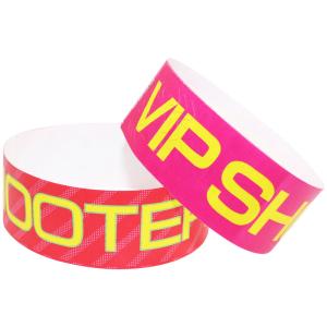 Wholesale Water Resistant Festival Tyvek Wristbands , Disposable Printable Paper Wristbands from china suppliers