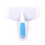Anti - Rust Pet Hair Brush / Dog Dematting Tool Rotatable Waterproof Easy Clean