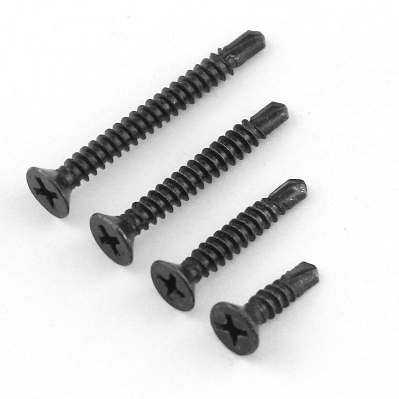 Flat Head Self Tapping Screw DIN Standard Countersunk Cross Drill Tail Screw for Market
