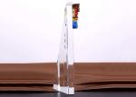 200*80*30mm Colored Glaze Trophy Cup Custom Sandblasting / Printing Logo