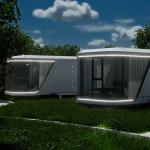 Custom Resort Hotel Movable Home 28 Square Meters Space Capsule Container Houses