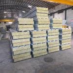 Wall And Roof Acoustic Wall Rock Wool Sandwich Panel Price Fireproof Insulated
