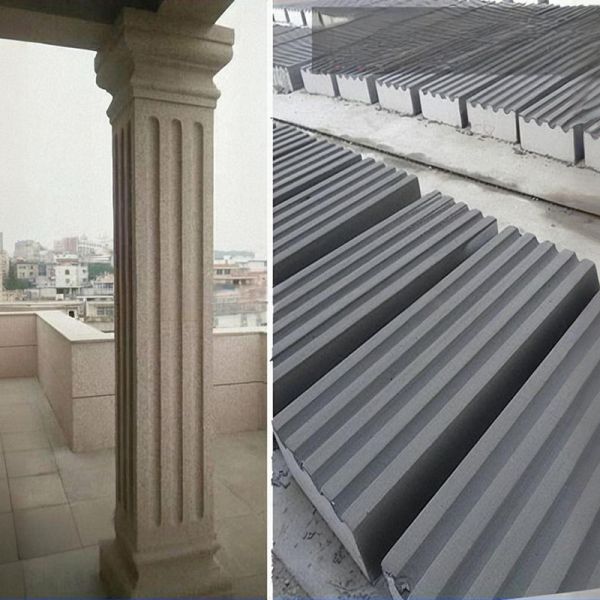 Exterior Decorative Stucco Pillar Molds Plaster Roman Pillar Design