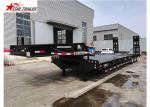 Bare Tire Goosneck Hydraulic Low Bed Trailer Fabricated H Beam Height 500mm