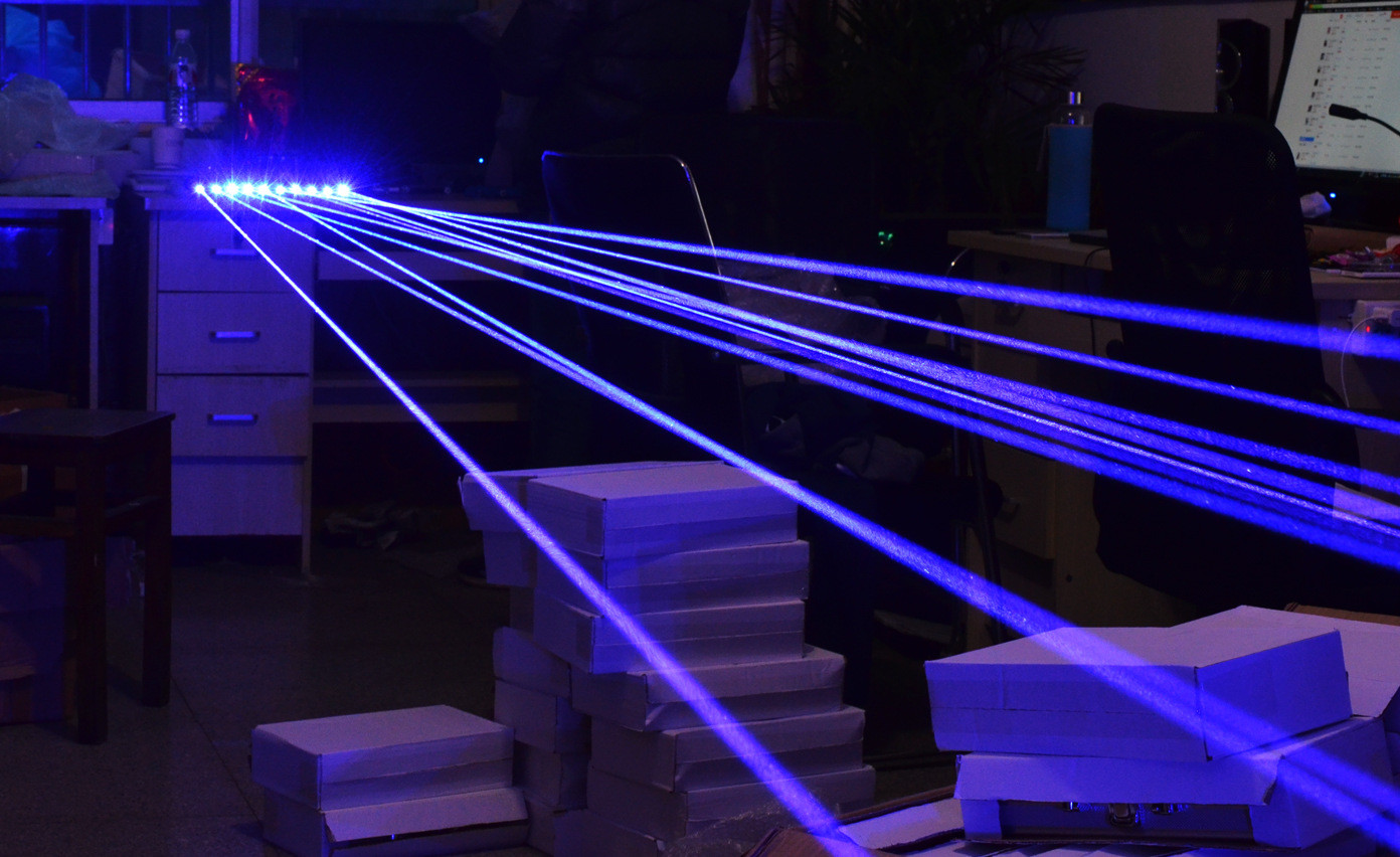 Blue Industrial Five Watt Laser Pointer Pen For Trade Shows