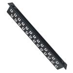 Black XL-4020-3L-B Highly 1u Brush Cable Management ANSHI 19 Inch