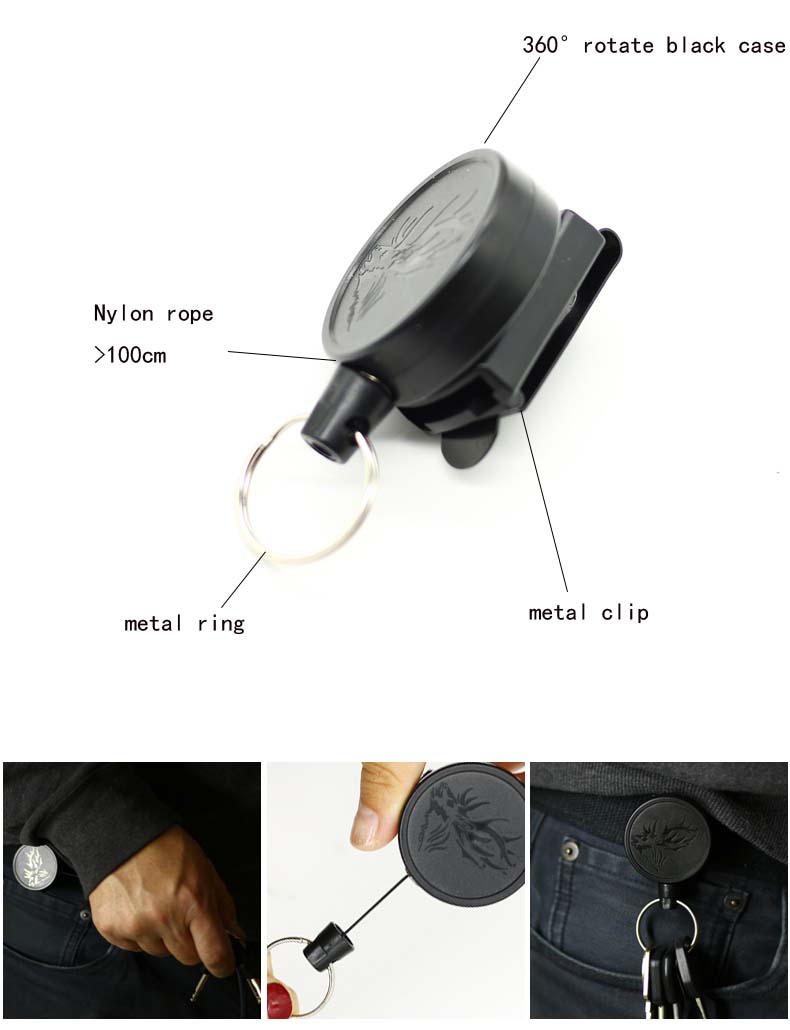 Deyi Badge Reel,Customized Plastic Retractable