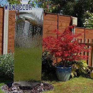Wholesale Large Garden Geometric Rectangular Stainless Steel Fountain Sculpture from china suppliers