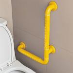 Wall Mounted L Shape Bathroom Hand Rails 304 Stainless Steel Toilet Assist Bars