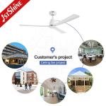 Noiseless DC Motor Indoor Ceiling Fan 5 Speeds 3 Colors Change Light