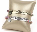 Women Accesories Multi Rows Crystal Bracelet, wholesale black quarz stone
