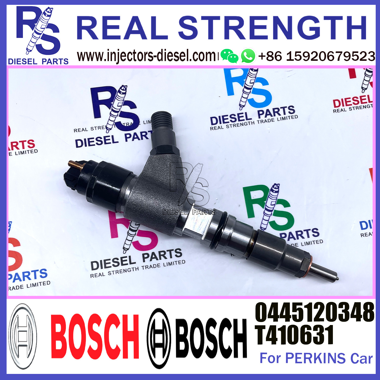 0445120348 T410631 Diesel Fuel Injector For CAT PERKINS C7 Engine