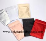Resealable OPP Laminated Aluminum Foil Zipper Bag For Food Packaging