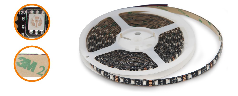 60W Button Cell Led Motion Sensor 5050smd Movement Sensor Led Strip