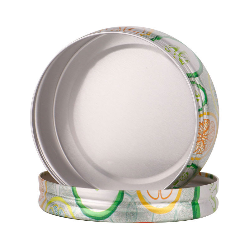 50mL 60mL 80mL Aluminium Screw Cap Jar Lemon Print Aluminum Cosmetic Containers