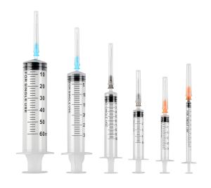 Wholesale Sterile Surgical Disposable Medical Luer Lock Sterile 1ml 3ml 5ml 10ml 3cc 5cc Disposable Syringe And Needles from china suppliers