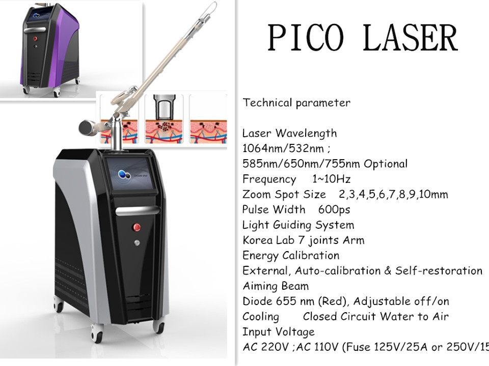 Beijing NUBWAY New Design The Best Advanced Big Power Korean 755 532 1064nm Pigmenation Removal Picosecond Laser FDA CE