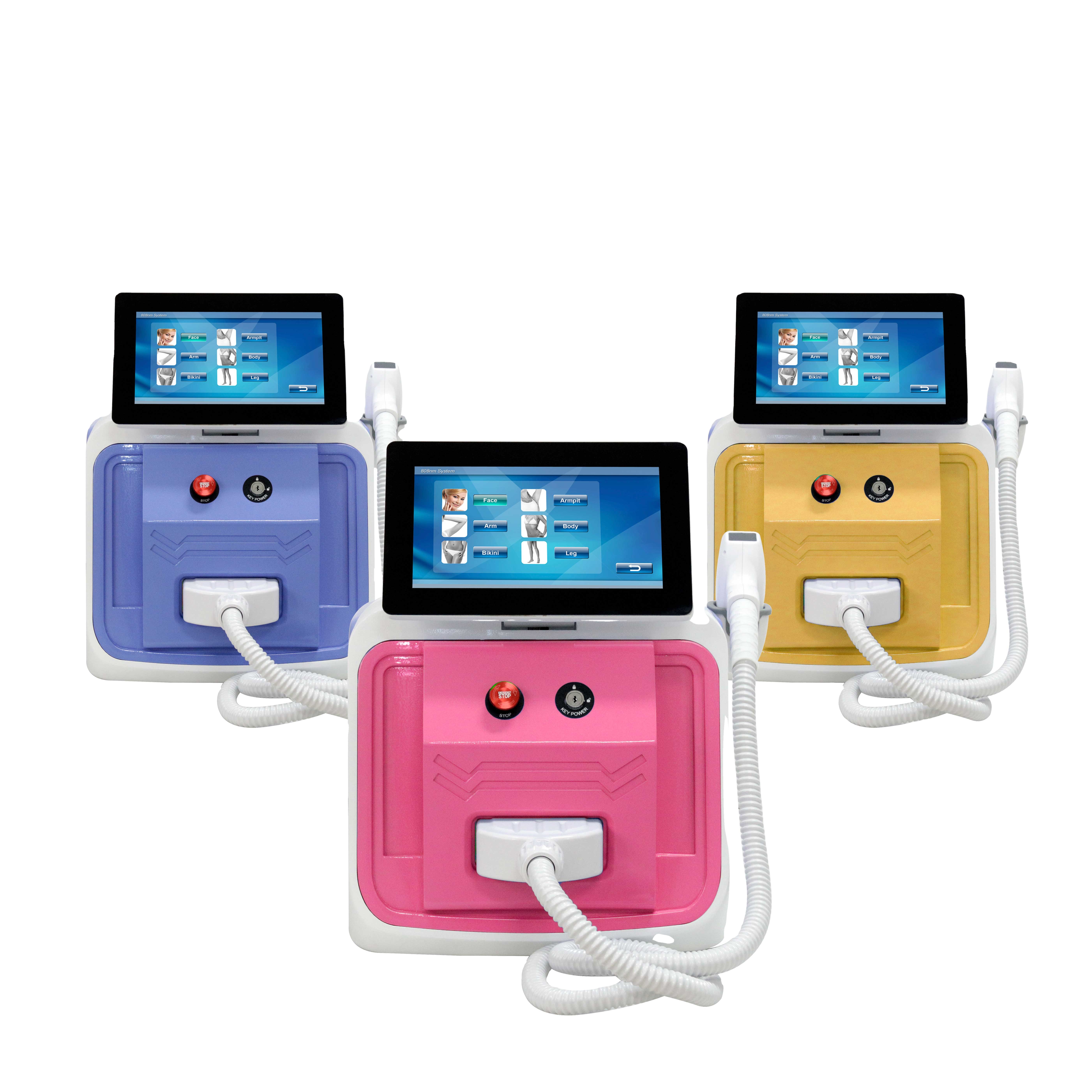 1800W Portable Diode Laser Machine 755nm 808nm 1064nm 940nm Multifunction Beauty Machine