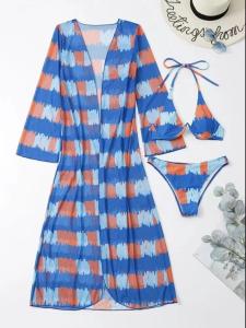 Wholesale flower Colour Sexy Female Bikini Metal High Waist Skimpy Beach Bikinis Women upf50++ from china suppliers