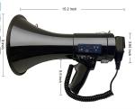 Music 50W Portable Battery Operated Bullhorn Megaphone For Transport Co