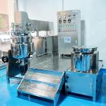 220V 380V 400V Hydraulic Aloe Vera Gel Vacuum Emulsifying Homogenizer Mixer