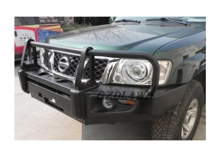 Off Road 4x4 Replacement Rear Bumper Black For Nissan Patrol GU Y61 Bull Bar