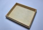 Custom Logo Wooden Wedding Photo Album Box , Wooden Photo Box With Hinged Lid /